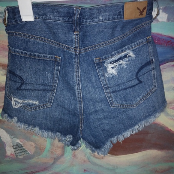 American Eagle Denim High Waisted Shorts - Picture 2 of 2